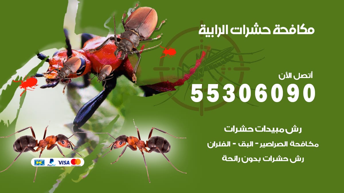 مكافحة حشرات الرابية 55306090 شركة مكافحة حشرات الرابية