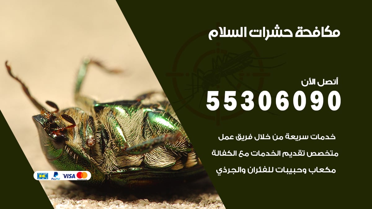 مكافحة حشرات السلام 55306090 شركة مكافحة حشرات السلام