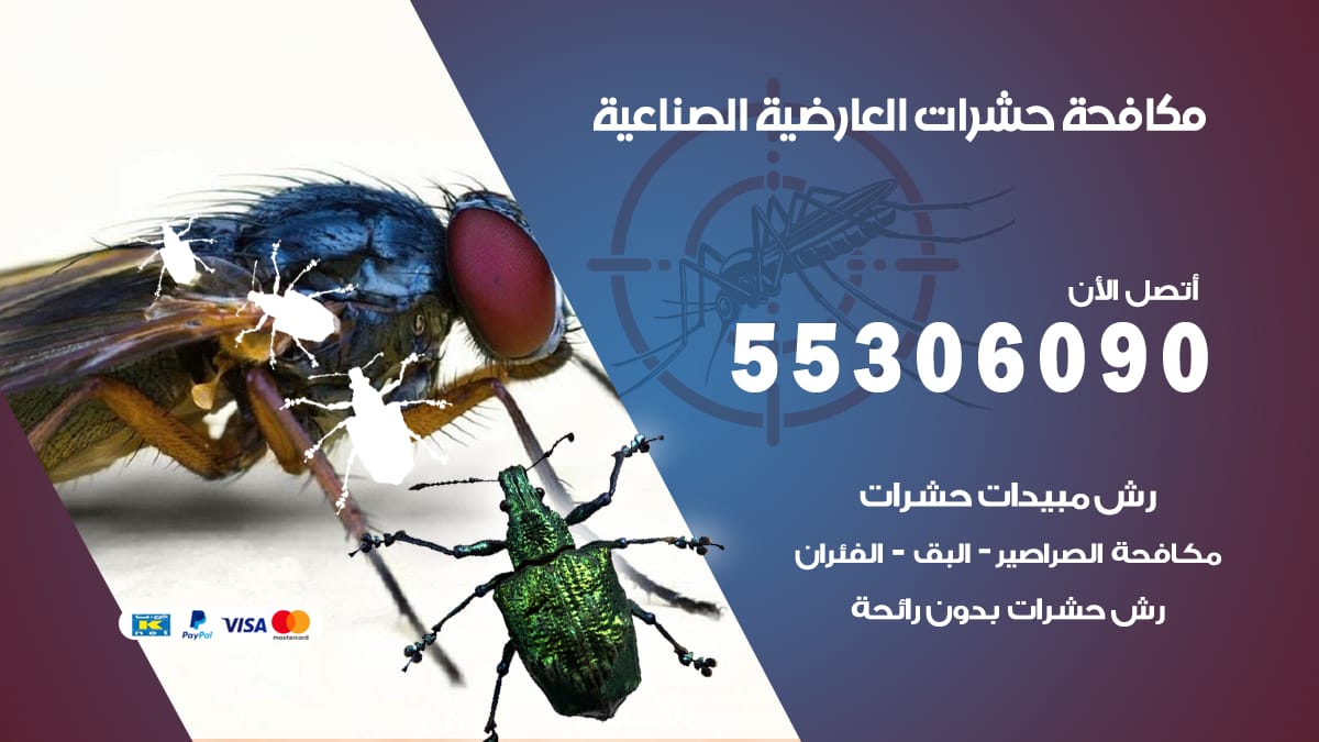 مكافحة حشرات العارضية الصناعية 55306090 شركة مكافحة حشرات العارضية الصناعية