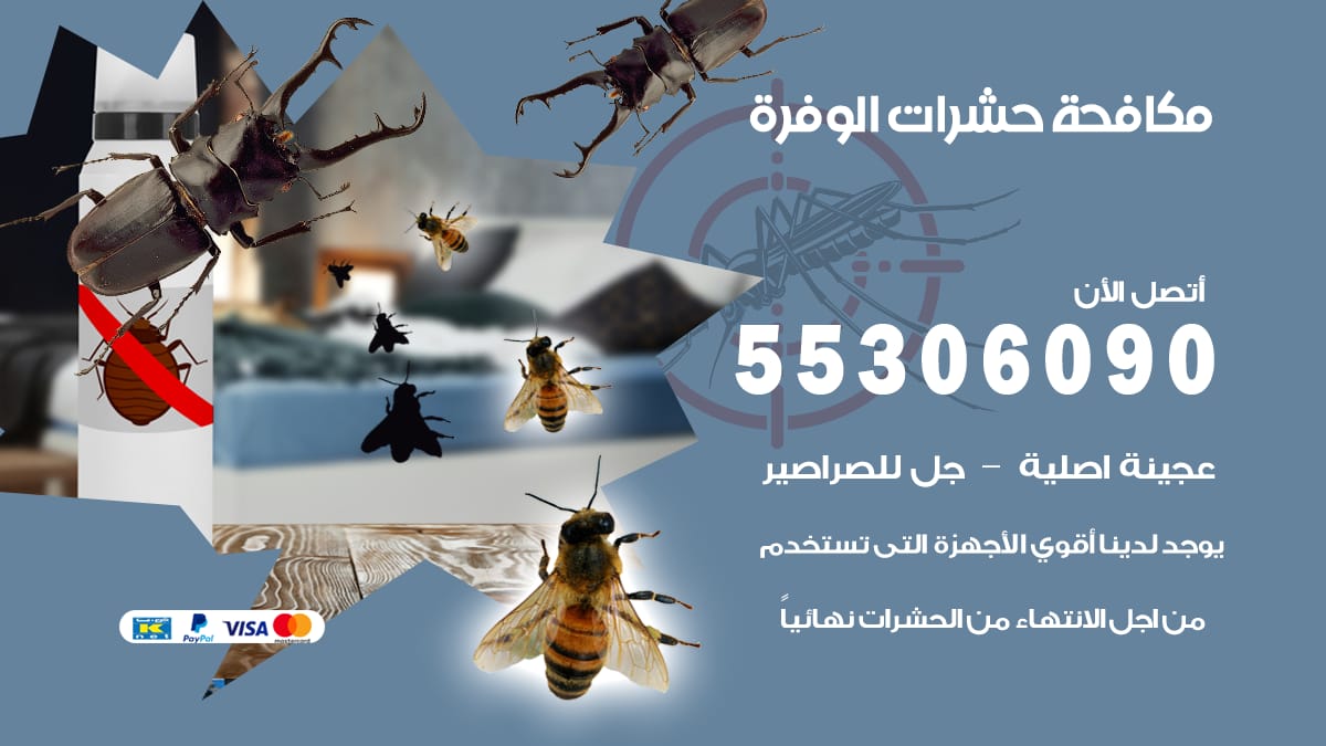 مكافحة حشرات الوفرة 55306090 شركة مكافحة حشرات الوفرة