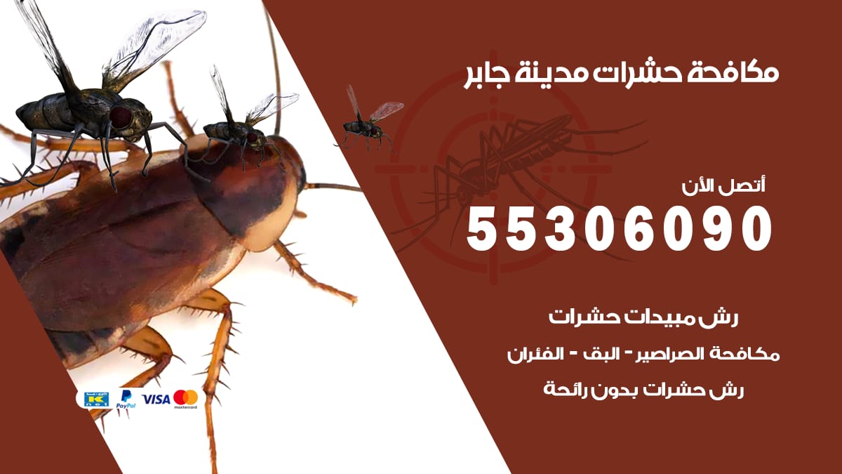 مكافحة حشرات مدينة جابر 55306090 شركة مكافحة حشرات مدينة جابر
