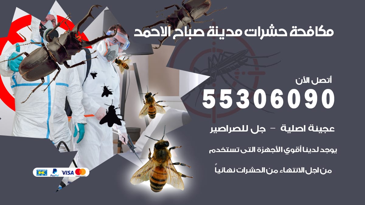 مكافحة حشرات صباح الاحمد 55306090 شركة مكافحة حشرات صباح الاحمد