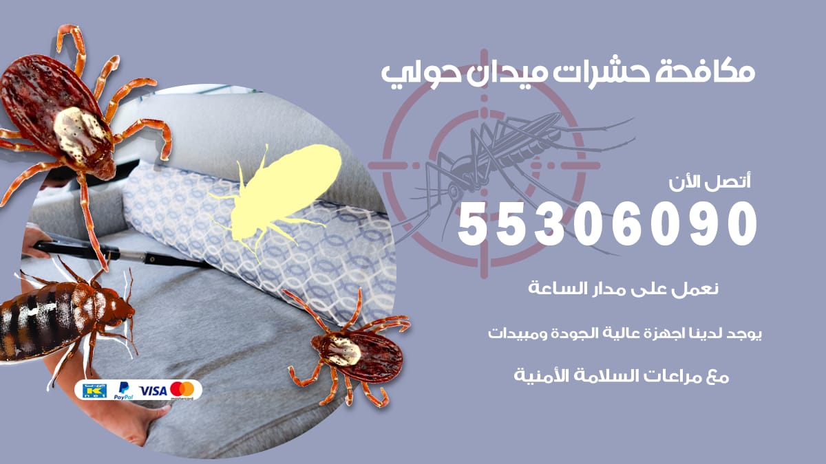مكافحة حشرات ميدان حولي 55306090 شركة مكافحة حشرات ميدان حولي